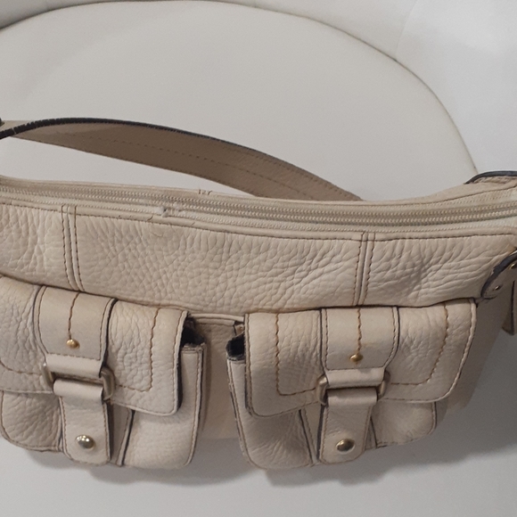 Fossil cream pebble leather shoulder bag - Picture 17 of 17
